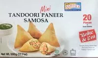 Mängden socker i Mini tandoori paneer samosa