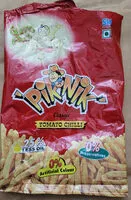 Mängden socker i Piknik Classic Tomato Chilli (fried Indian snack)