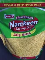 Mängden socker i Parle Namkeen "Moong Dal" 400GM