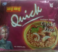Mängden socker i Quick Chicken Pizza Instant Noodles