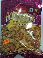 Mängden socker i Haldiram's, Shahi Mixture