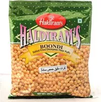 Mängden socker i Boondi Plain 200G (salz. backerbsen) Haldirams