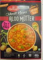 Mängden socker i Haldirams Minute Khana Aloo Mutter 300G