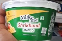 Mängden socker i Shrikhand Mango