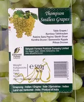 Mängden socker i Kernlose Tafeltrauben