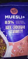 Mängden socker i chocolate cranberry museli