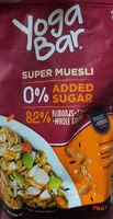 Mängden socker i super muesli no added sugar