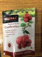 Mängden socker i Dried Cranberries