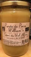 Mängden socker i Purée de Poire Williams
