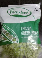 Mängden socker i farm land frozen green peas