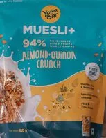 Mängden socker i Muesli+ Almond+Quinoa Crunch