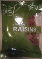 Mängden socker i Raisins