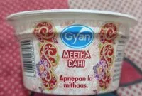 Mängden socker i Meetha Dahi