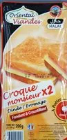 Mängden socker i Croque Monsieur Dinde / Fromage *2