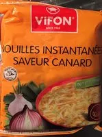 Mängden socker i Nouilles instantanees saveur canard