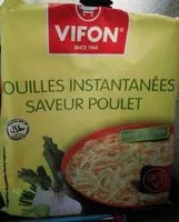 Mängden socker i Nouilles instantanées poulet