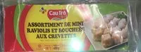 Mängden socker i Assortiment de mini raviois et bouchees aux crevrete