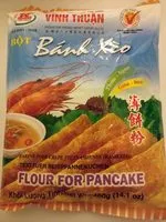 Mängden socker i Farine Banh Xeo 400 G