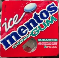 Mängden socker i Ice Mentos Chewing Gum - Cherrymint