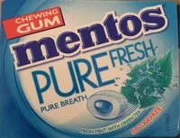 Mängden socker i Chewing gum mentos pure fresh fresh mint with green tea