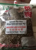 Mängden socker i Melange épices pour Phô