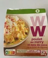 Mängden socker i Poulet au curry et noix de coco riz aux éclats de légumes