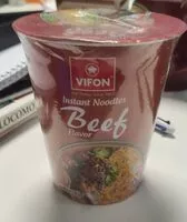 Mängden socker i Instant noodle beef flavor