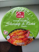 Mängden socker i Instant Noodles Shrimp & Lime