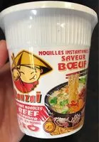 Mängden socker i Nouilles instantanées saveur boeuf