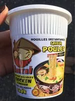 Mängden socker i Nouilles instantanée saveur poulet