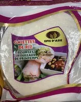 Mängden socker i Galettes de riz pour les rouleaux de Printemps