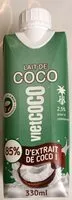 Mängden socker i Lait de coco