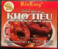Mängden socker i Préparation pour Kho Tiêu