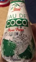Mängden socker i Eau de coco