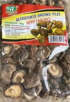 Mängden socker i Getrocknete Shiitake Pilze