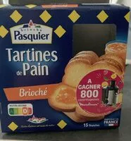Mängden socker i Tartines de pain brioché