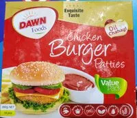 Mängden socker i chicken burger patties