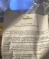 Mängden socker i Mix salade Pois chiche Epautre & épices douces