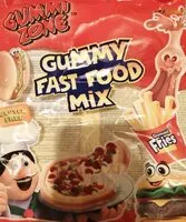 Mängden socker i Gummy fast food mix