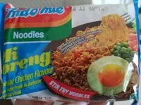 Mängden socker i Noodles Mi Goreng Barbeque Chicken Flavour