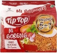 Mängden socker i Tip Top Mi Goreng Fried Instant Noodles (5+1) 6 Packs X