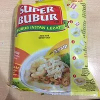 Socker och näringsämnen i Super bubur