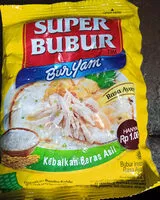 Mängden socker i Super Bubur Ayam
