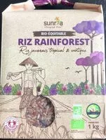 Mängden socker i Riz Javanais RAINFOREST BIO & EQUITABLE - sachet
