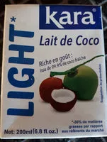 Mängden socker i Lait de coco light