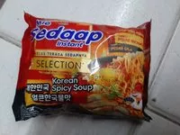 Mängden socker i Sedaap Mie Korean Soup 77gr