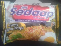 Mängden socker i Mi sedaap. Mi segara. Jelas terasa sedapnya. Mi goreng ayam krispi
