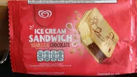Mängden socker i ไอศครีมแซนวิชช็อกโกแลต