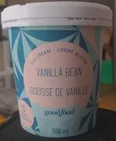 Mängden socker i Crème glacée gousse de vanille