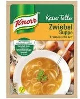 Mängden socker i Zwiebelsuppe "Französische Art"